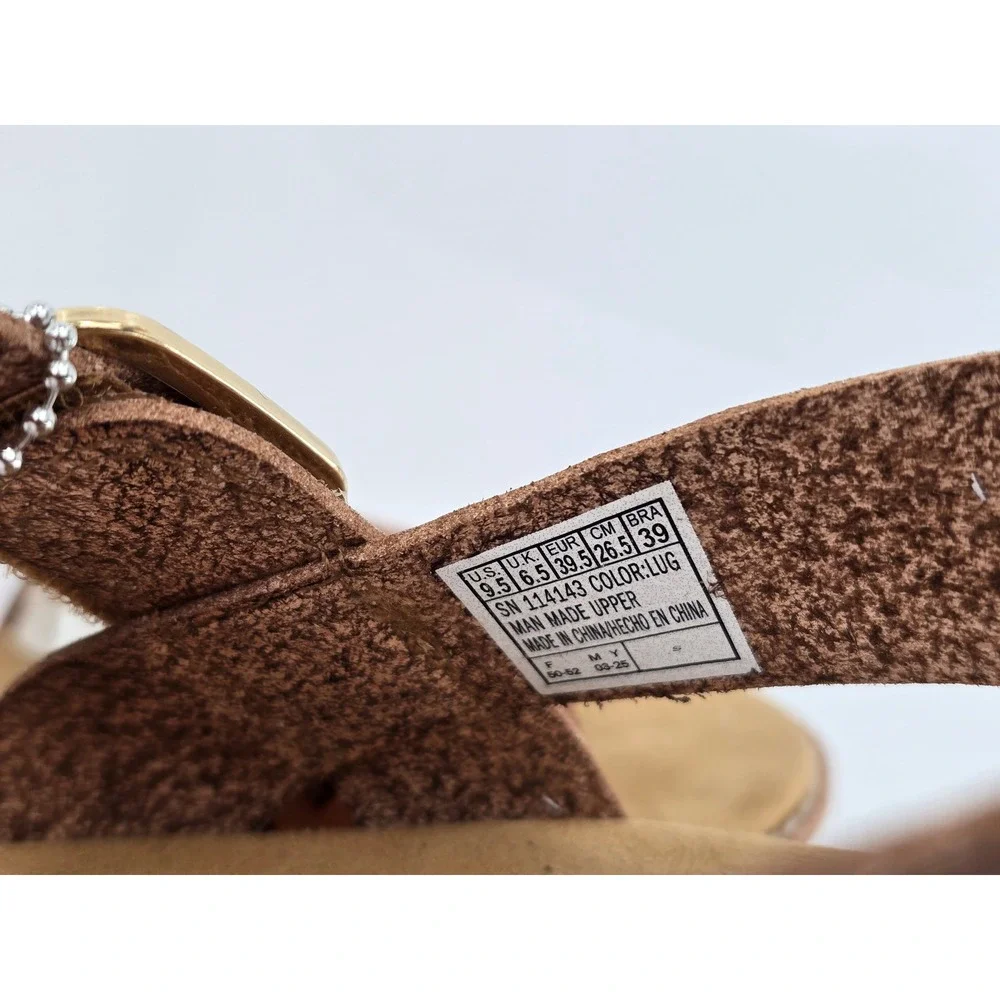 Skechers Bobs Desert Kiss Sandals Womens 9.5 Luggage Brown Perforated -New
